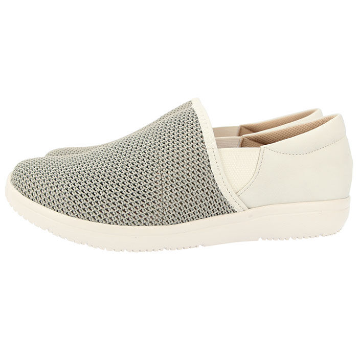 BACKYARD FAMILY「パンジー 靴 4e 通販 スニーカー レディース 軽量 幅広 抗菌 防臭 加工 履きやすい」|スリッポン|