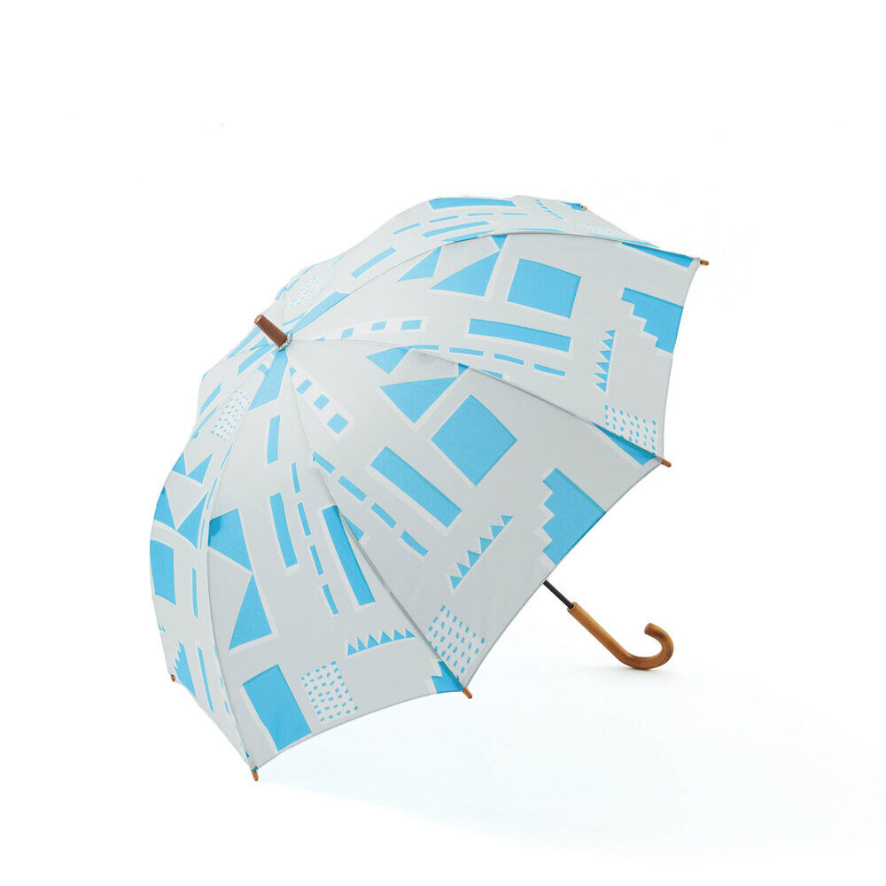 BACKYARD FAMILY「392 plus m 傘 レディース 通販 サンキューニプリュスエム 60 大きめ 長傘 60cm」|傘|ブルー3