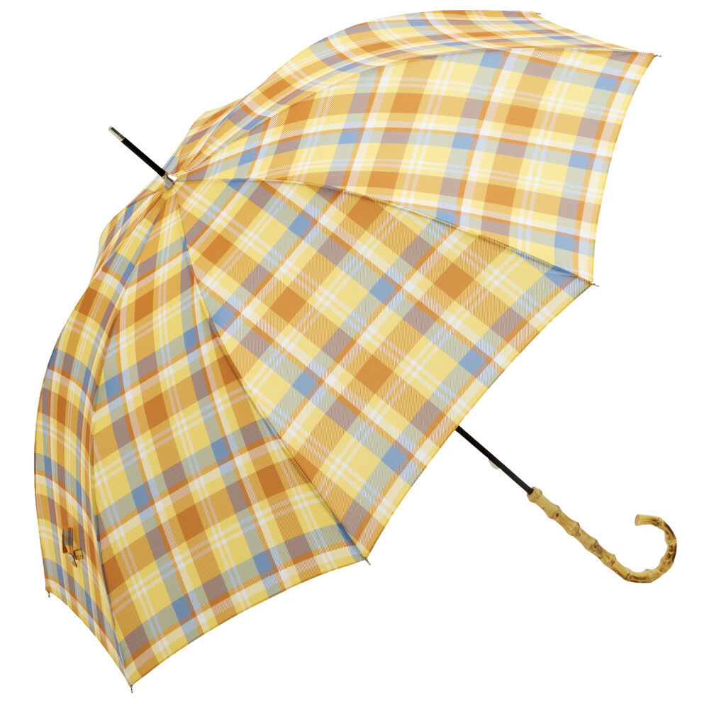 BACKYARD FAMILY「ビコーズ 傘 because 通販 雨傘 長傘 晴雨兼用 UVカット 日傘 58cm 58センチ」|傘|イエロー1