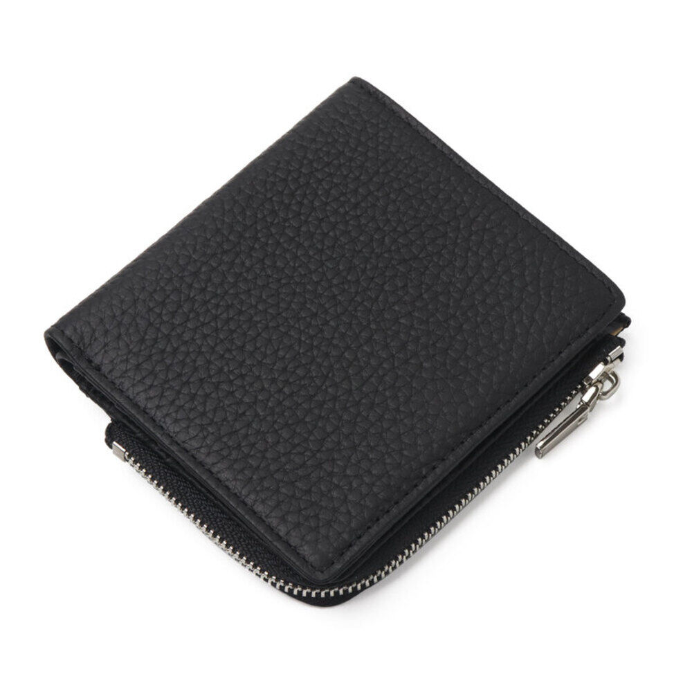 BACKYARD FAMILY「二つ折り財布 本革 通販 Blanc Pomm 財布 サイフ レディース メンズ ミニ財布 お財布」|財布|ブラック1