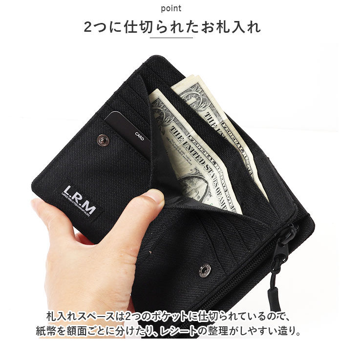BACKYARD FAMILY「L.R.M 財布 通販 二つ折り財布 メンズ ミニ財布 サイフ さいふ ミニウォレット」|財布|