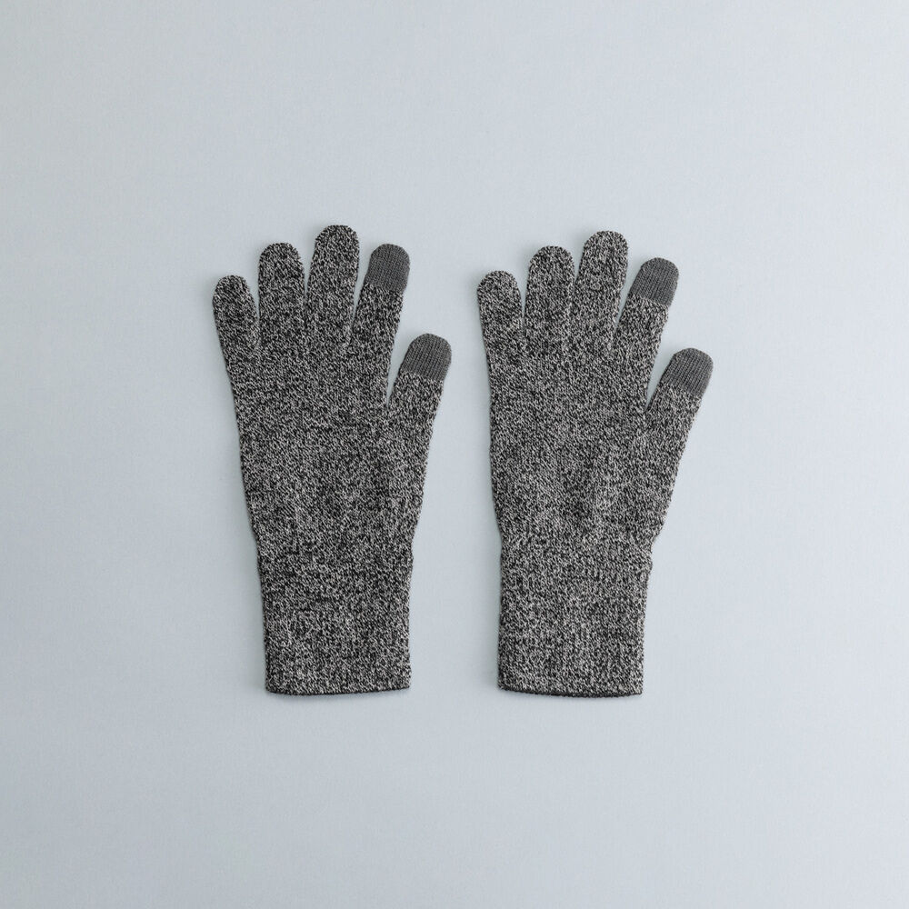 BACKYARD FAMILY「クロダ 手袋 レディース 通販 グローブ 手ぶくろ 暖かい かわいい スマートフォン対応 スマホ」|手袋|ブラック1