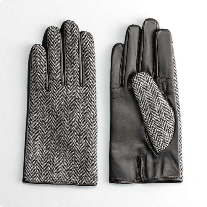 BACKYARD FAMILY「ハリスツイード 手袋 メンズ 通販 Harris Tweed グローブ 手ぶくろ 防寒 抗菌 通勤」|手袋|