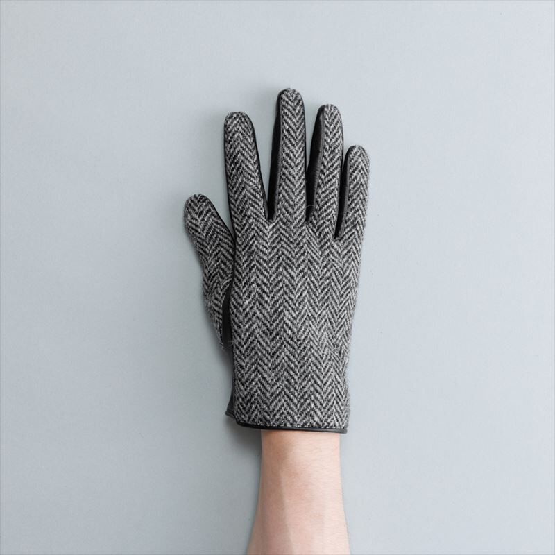 BACKYARD FAMILY「ハリスツイード 手袋 メンズ 通販 Harris Tweed グローブ 手ぶくろ 防寒 抗菌 通勤」|手袋|