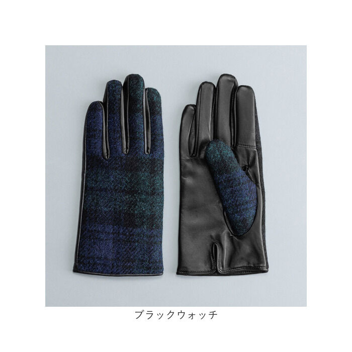 BACKYARD FAMILY「ハリスツイード 手袋 メンズ 通販 Harris Tweed グローブ 手ぶくろ 防寒 抗菌 通勤」|手袋|