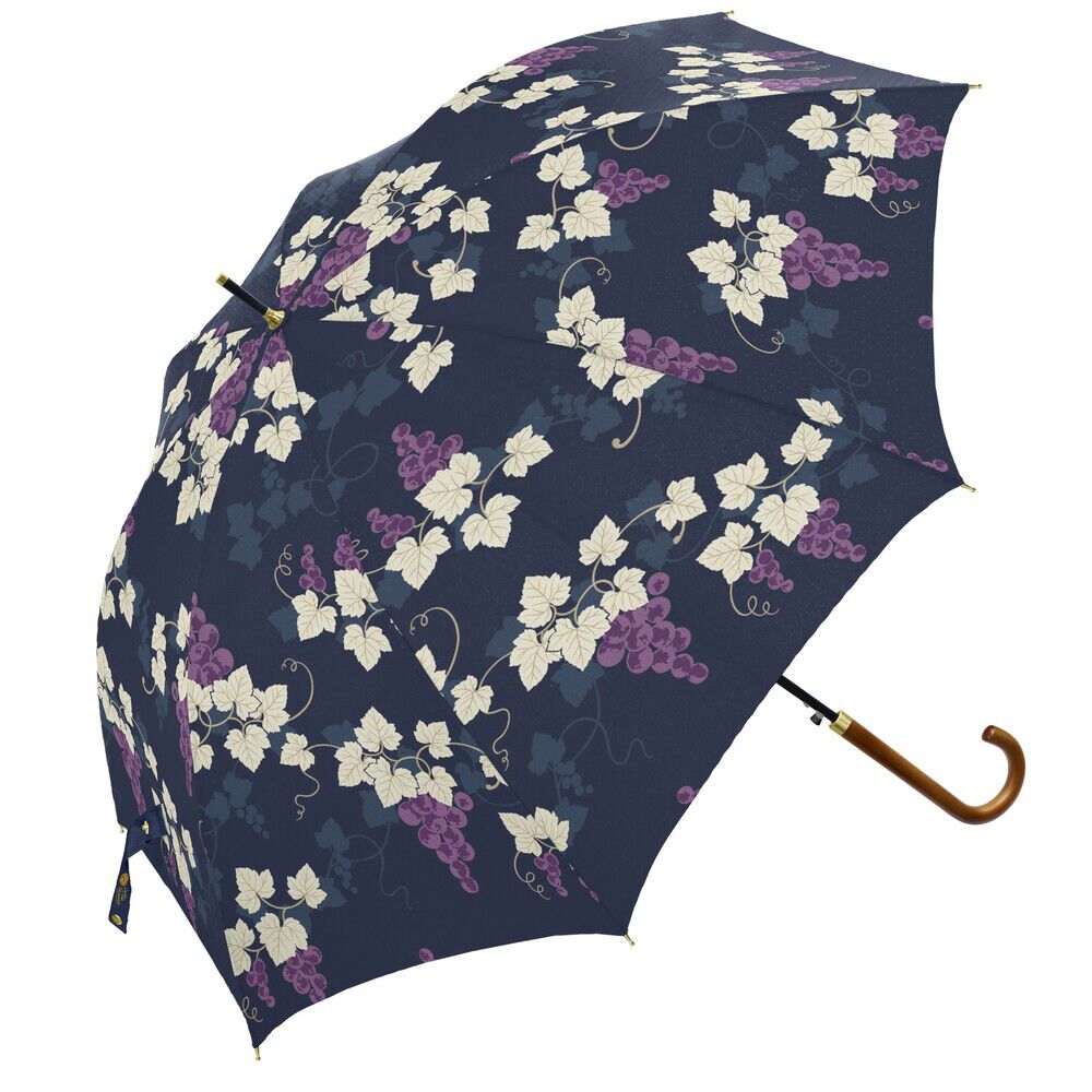 BACKYARD FAMILY「傘 レディース ジャンプ 通販 長傘 ジャンプ傘 60cm 8本骨 グラスファイバー 雨傘 かさ」|傘|ブルー1