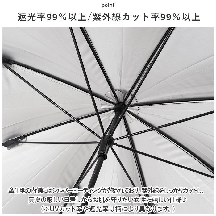 BACKYARD FAMILY「晴雨兼用 長傘 50cm 通販 晴雨兼用傘 傘 かさ レディース 雨傘 日傘 パラソル」|傘|