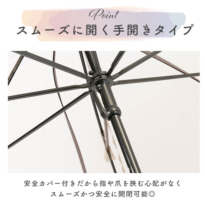 BACKYARD FAMILY「because ビコーズ ビニール傘 オシャレ 通販 雨傘 長傘 お花型 花びら クリアアンブレラ」|傘|