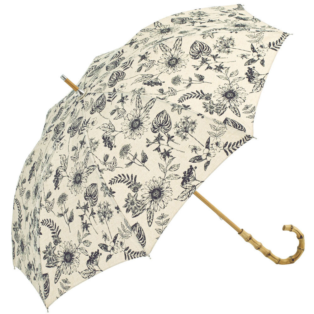 BACKYARD FAMILY「because ビコーズ 晴雨兼用 長傘 刺繍 通販 雨傘 日傘 晴雨兼用傘 傘 かさ カサ」|傘|ホワイト4