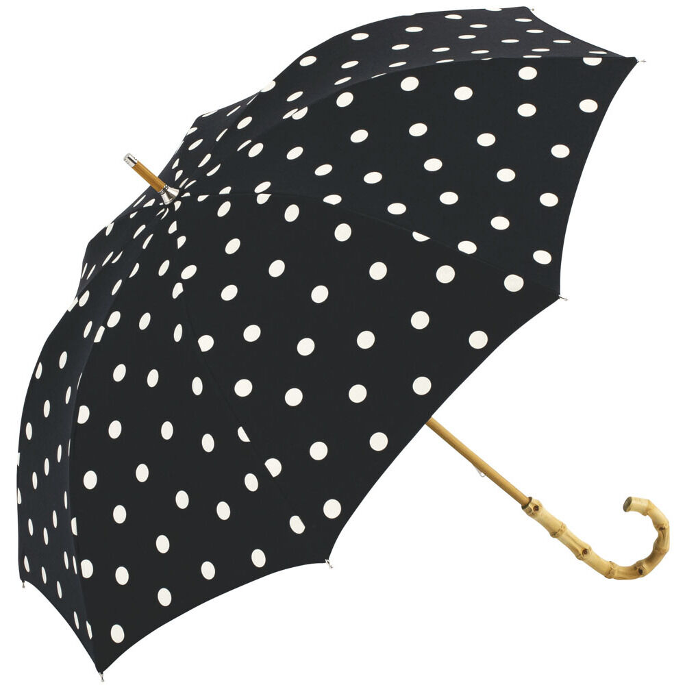 BACKYARD FAMILY「because ビコーズ 晴雨兼用 長傘 刺繍 通販 雨傘 日傘 晴雨兼用傘 傘 かさ カサ」|傘|ブラック4