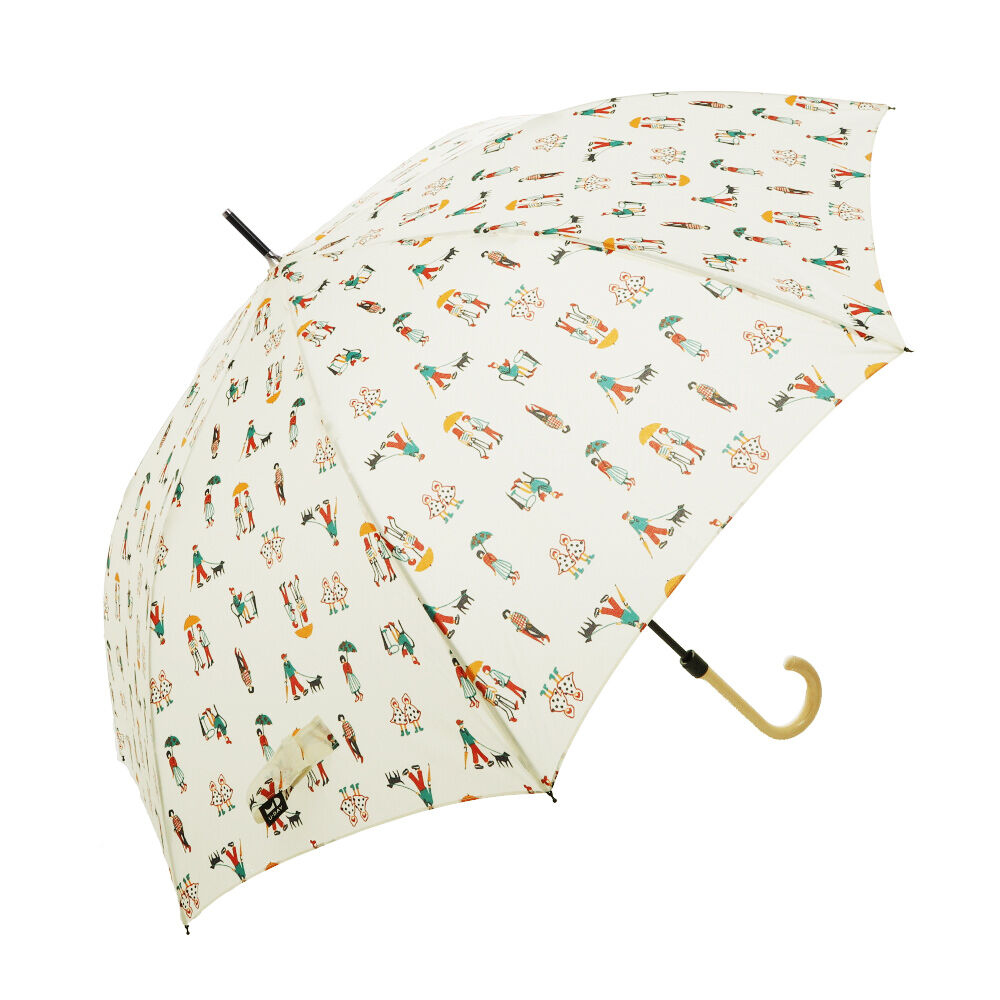 BACKYARD FAMILY「晴雨兼用 長傘 オシャレ 通販 ジャンプ傘 おしゃれ 晴雨兼用傘 レディース メンズ UVカット」|傘|ホワイト1