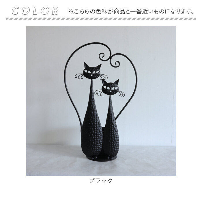 BACKYARD FAMILY「アイアン プランター 鉢カバー ネコ 通販 フラワーポット フラワースタンド プランターカバー」|その他|