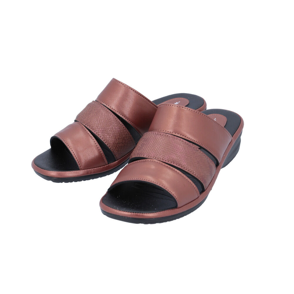 BACKYARD FAMILY「パンジー Pansy サンダル 6733 通販 デイリーサンダル レディース つっかけ」|サンダル|レッド1