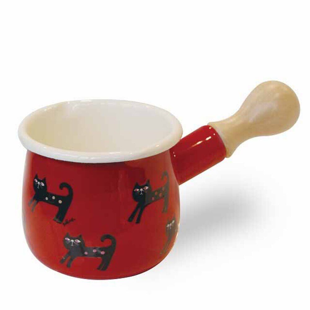 BACKYARD FAMILY「ミルクパン ホーロー 通販 琺瑯 ほうろう ホーロー鍋 琺瑯鍋 片手鍋 小さめ ガス火専用」|食器・キッチングッズ|レッド1