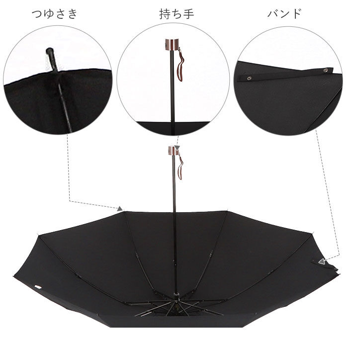 BACKYARD FAMILY「傘 メンズ 風に強い 折りたたみ 通販 折りたたみ傘 折り畳み傘 耐風 8本骨 60cm」|傘|