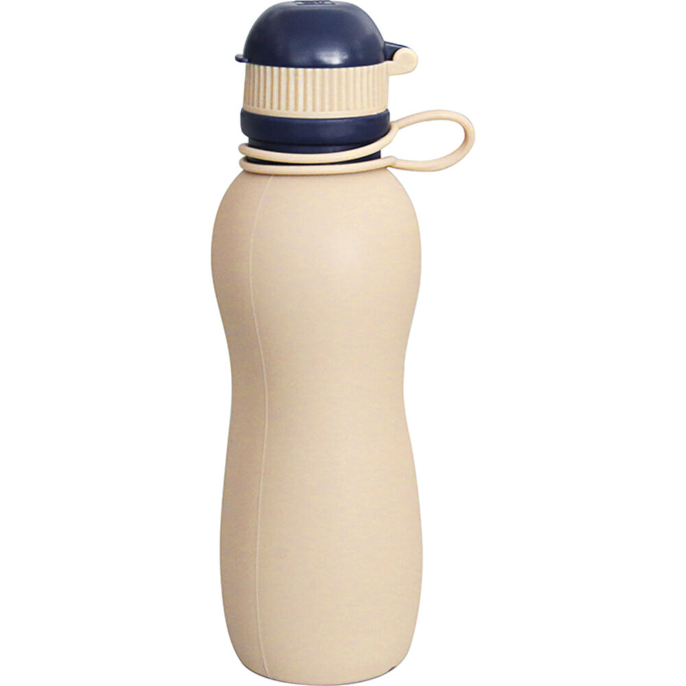 BACKYARD FAMILY「viv シリコンボトル 通販 水筒 500ml マイボトル 軽い 軽量 おしゃれ シリコン」|食器・キッチングッズ|ベージュ1