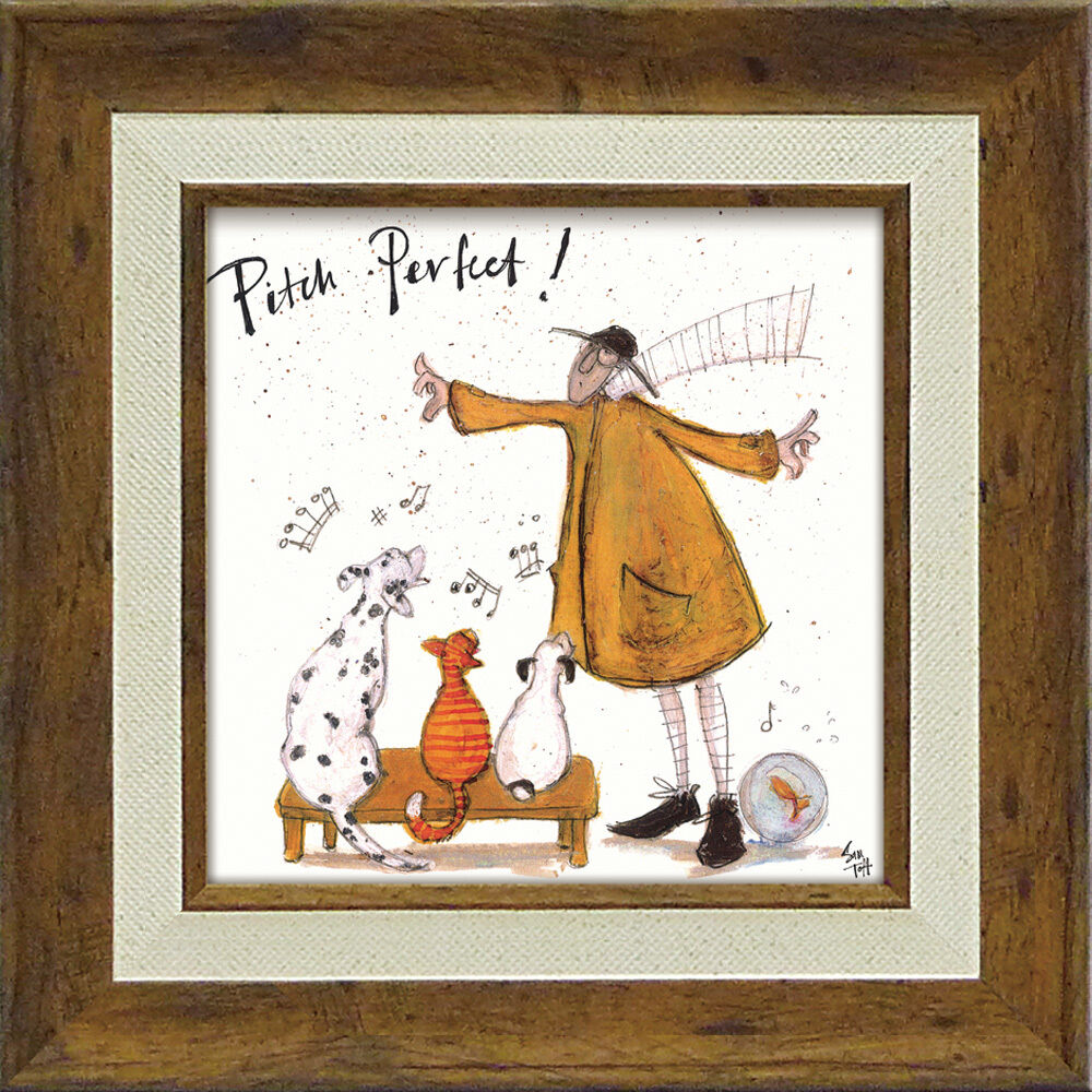 BACKYARD FAMILY「サムトフト 絵画 通販 約24cm &times; 24cm Sam toft アートフレーム おしゃれ サム」|その他|ホワイト7