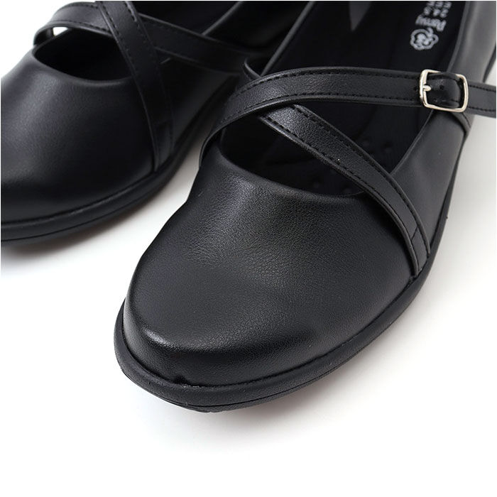 BACKYARD FAMILY「パンジー パンプス レディース 通販 甲ストラップ シューズ 靴 くつ 女性 婦人」|パンプス|