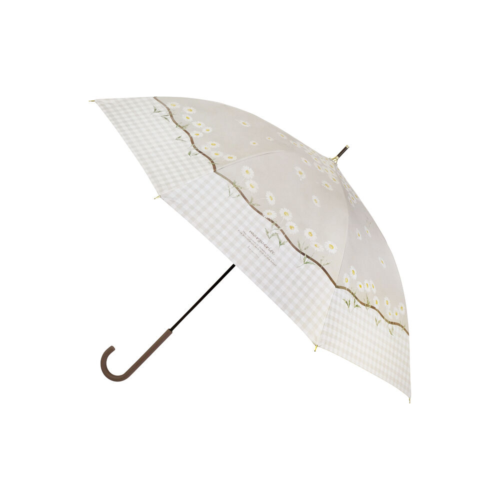 BACKYARD FAMILY「長傘 晴雨兼用 通販 晴雨兼用傘 晴雨兼用長傘 UVカット ジャンプ式 雨傘 晴れ雨兼用傘」|傘|ベージュ1