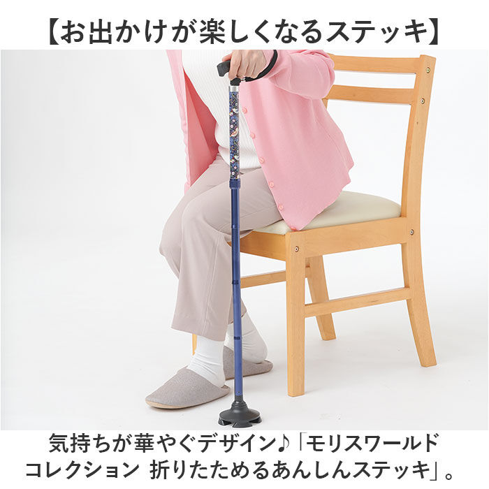 BACKYARD FAMILY「軽量 折りたたみ 杖 おしゃれ 通販 sgマーク 自立式 4点杖 四点杖 折りたたみ杖 ステッキ」|その他|