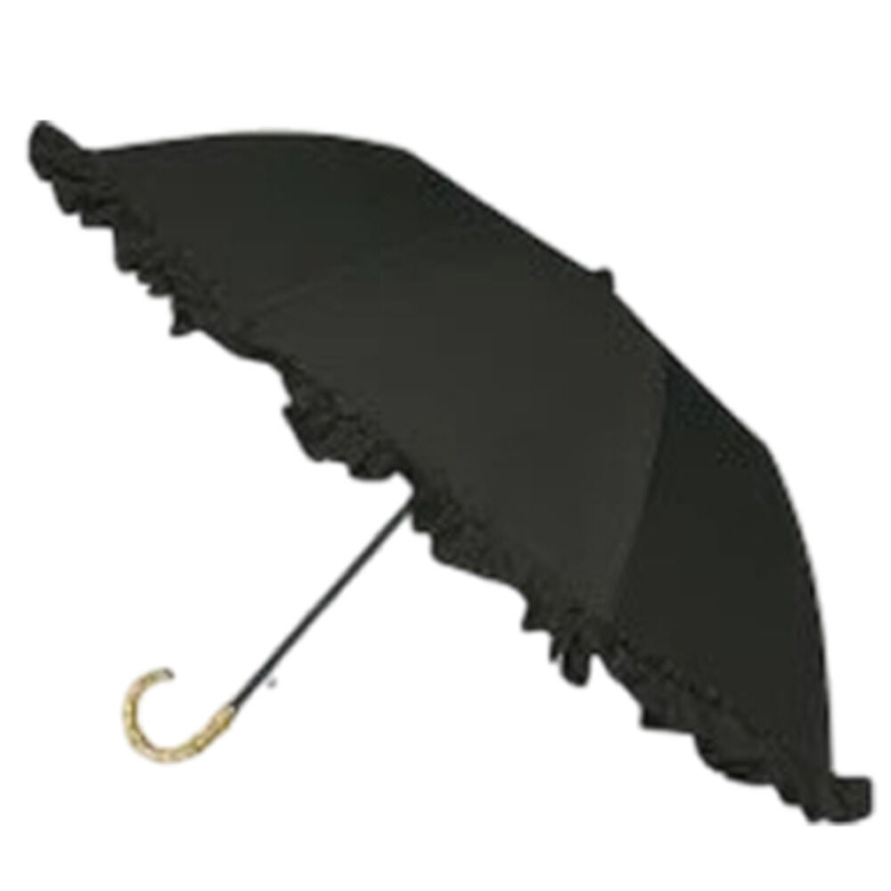 BACKYARD FAMILY「折りたたみ傘 晴雨兼用 通販 pink trick ピンクトリック 折りたたみ ワンタッチ」|傘|ブラック1