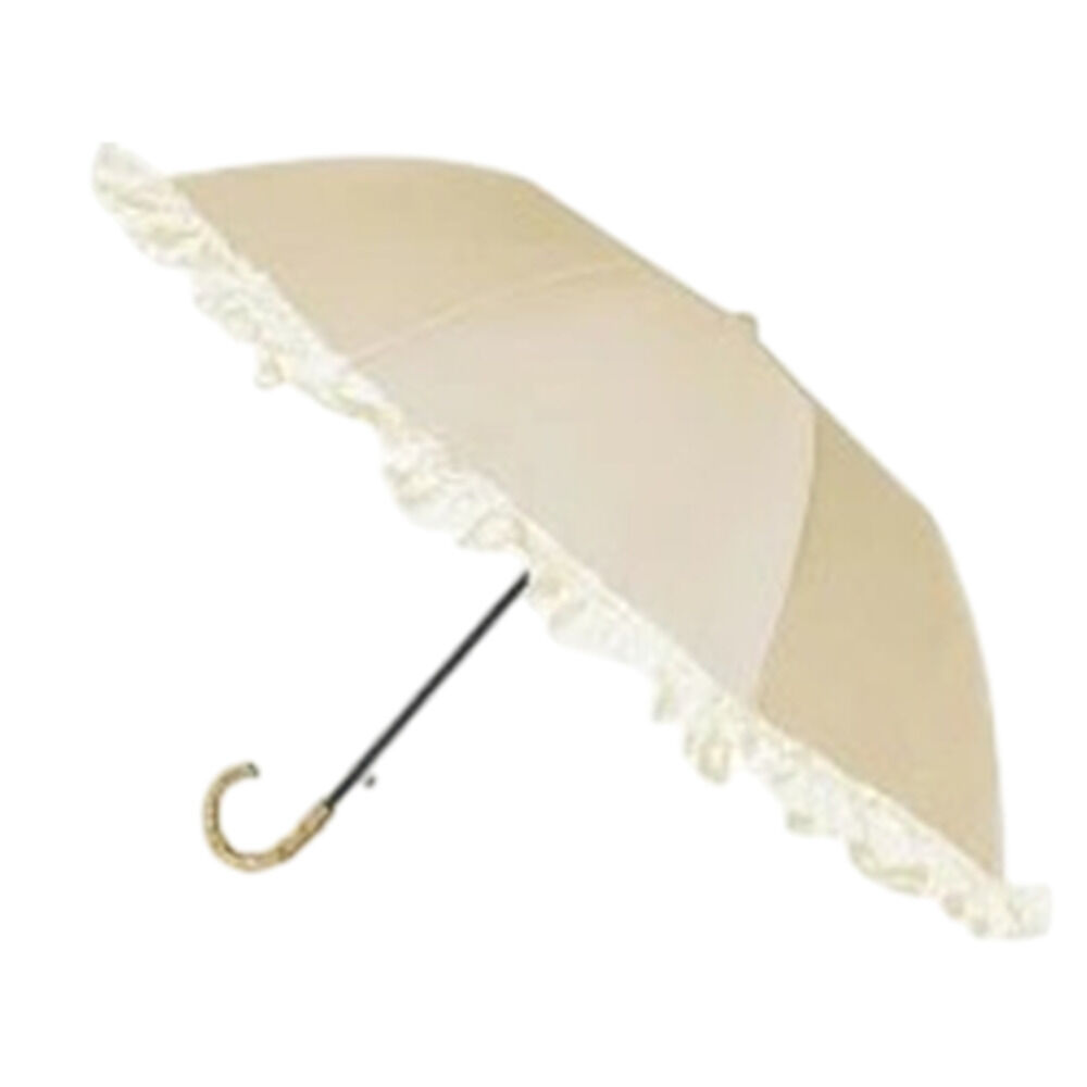 BACKYARD FAMILY「折りたたみ傘 晴雨兼用 通販 pink trick ピンクトリック 折りたたみ ワンタッチ」|傘|ベージュ3