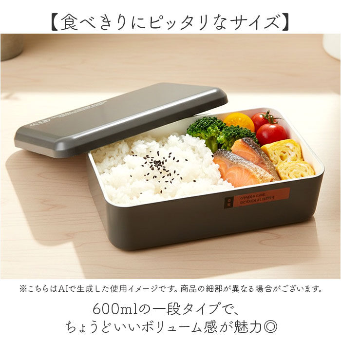 BACKYARD FAMILY「弁当箱 一段 通販 日本製 国産 ランチボックス お弁当箱 600ml 1段 定番 おしゃれ」|食器・キッチングッズ|