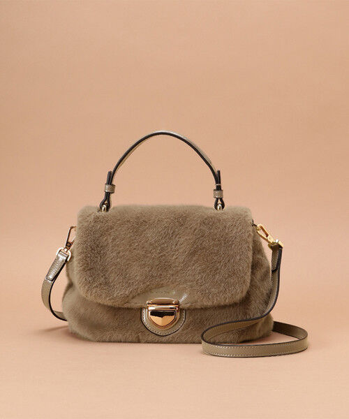 Samantha Thavasa「エコファー トップハンドルバッグ」|ハンドバッグ|
