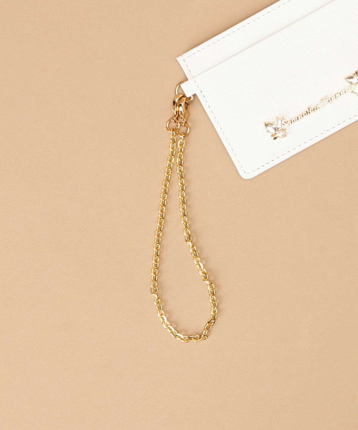 Samantha Thavasa「ラメレザービジュー パスケース」|定期入れ|