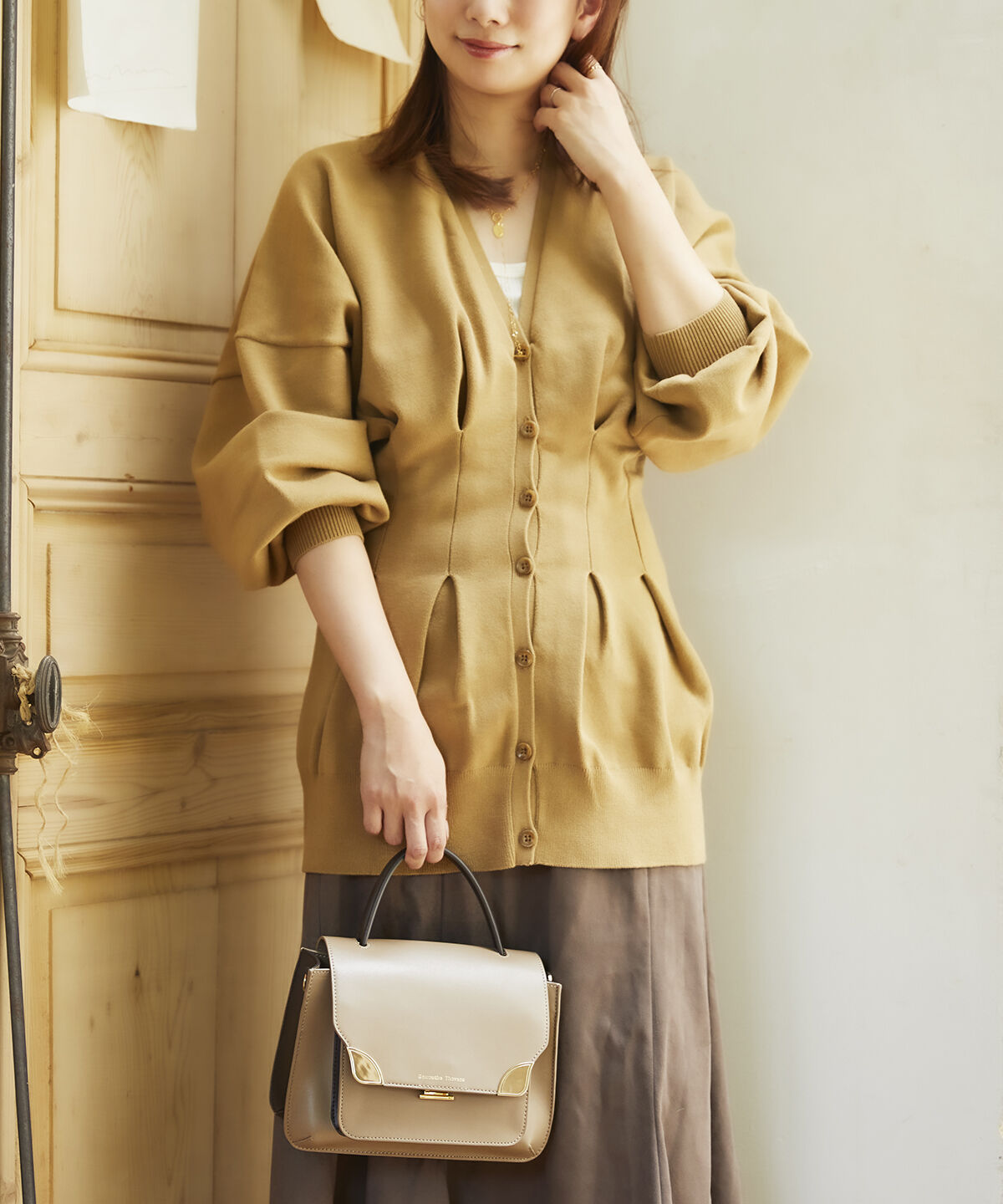 Samantha Thavasa「フラップデザイン ワンハンドルバッグ」|ハンドバッグ|