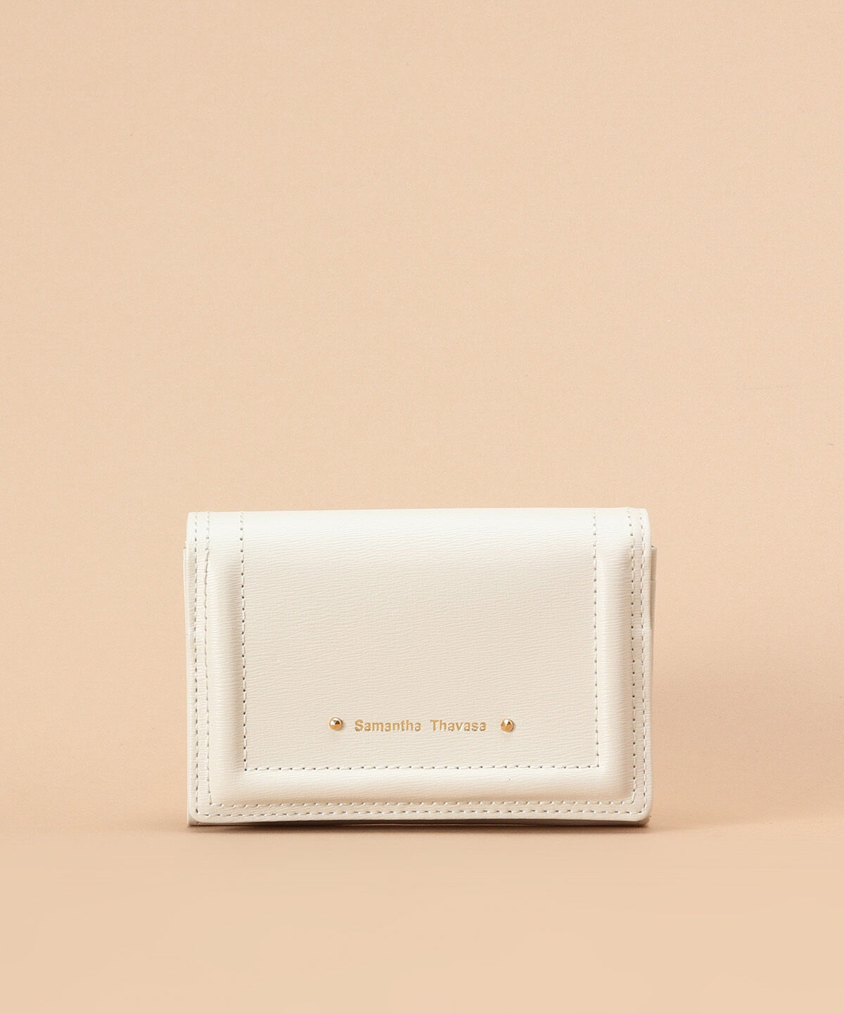 Samantha Thavasa「スマートレザーカードケース」|名刺入れ・カードケース|オフホワイト