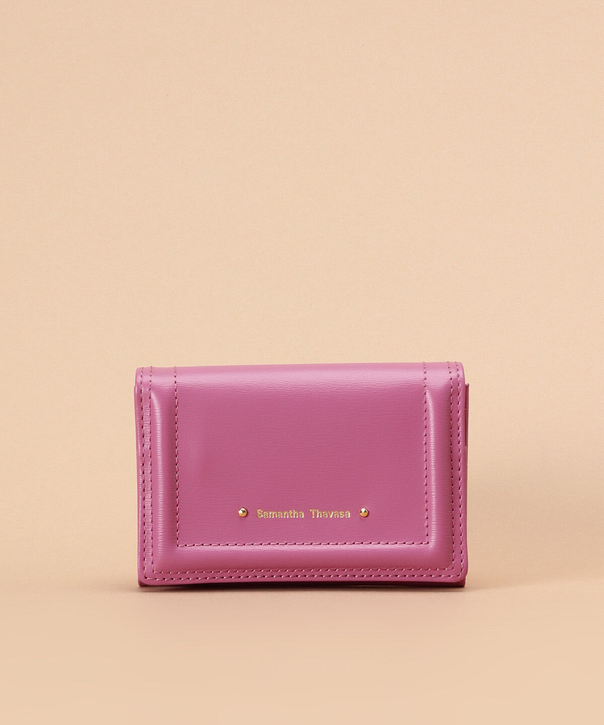 Samantha Thavasa「スマートレザーカードケース」|名刺入れ・カードケース|ﾁｪﾘｰﾋﾟﾝｸ