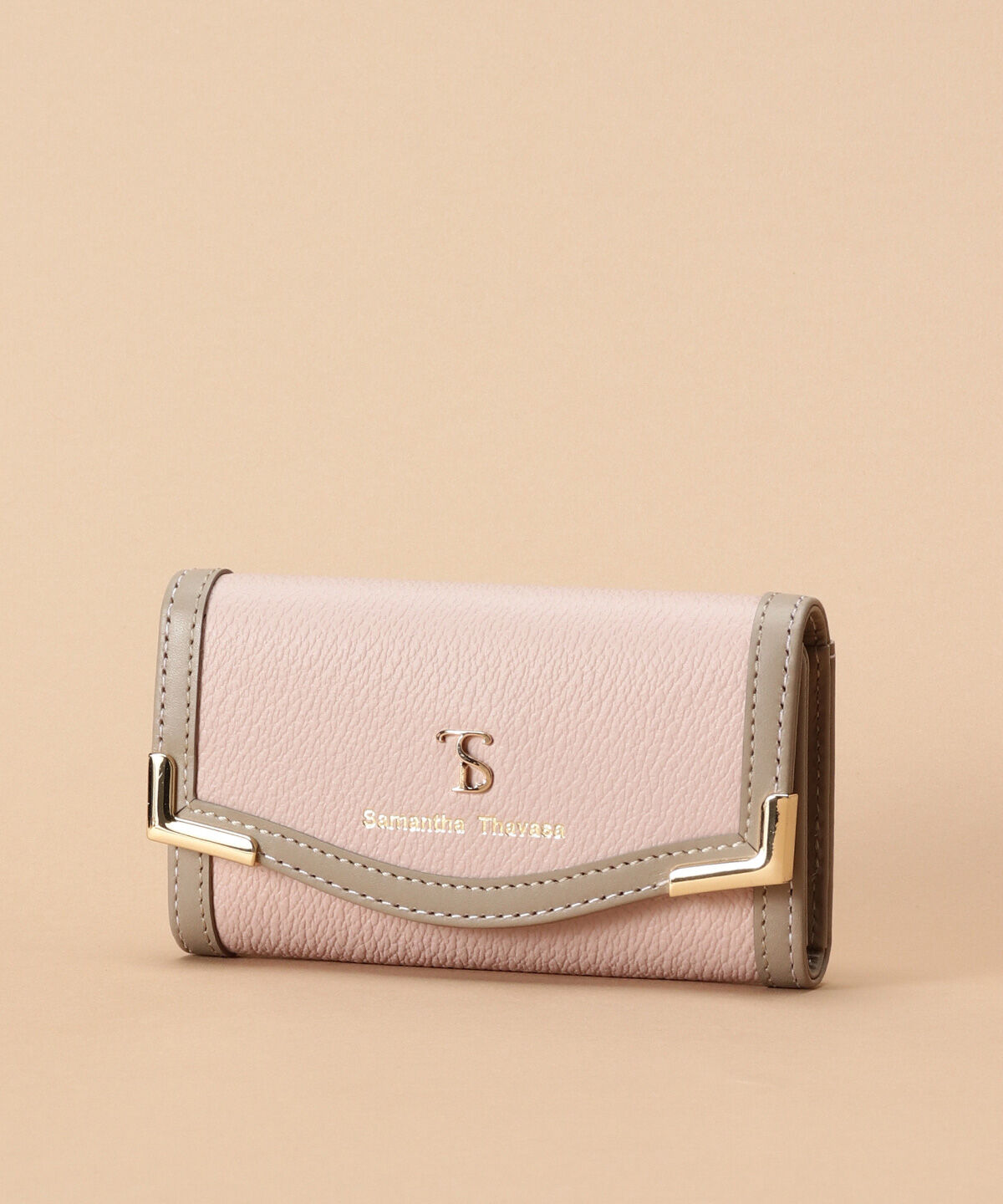 Samantha Thavasa「バイカラーエッジ キーケース」|キーケース|