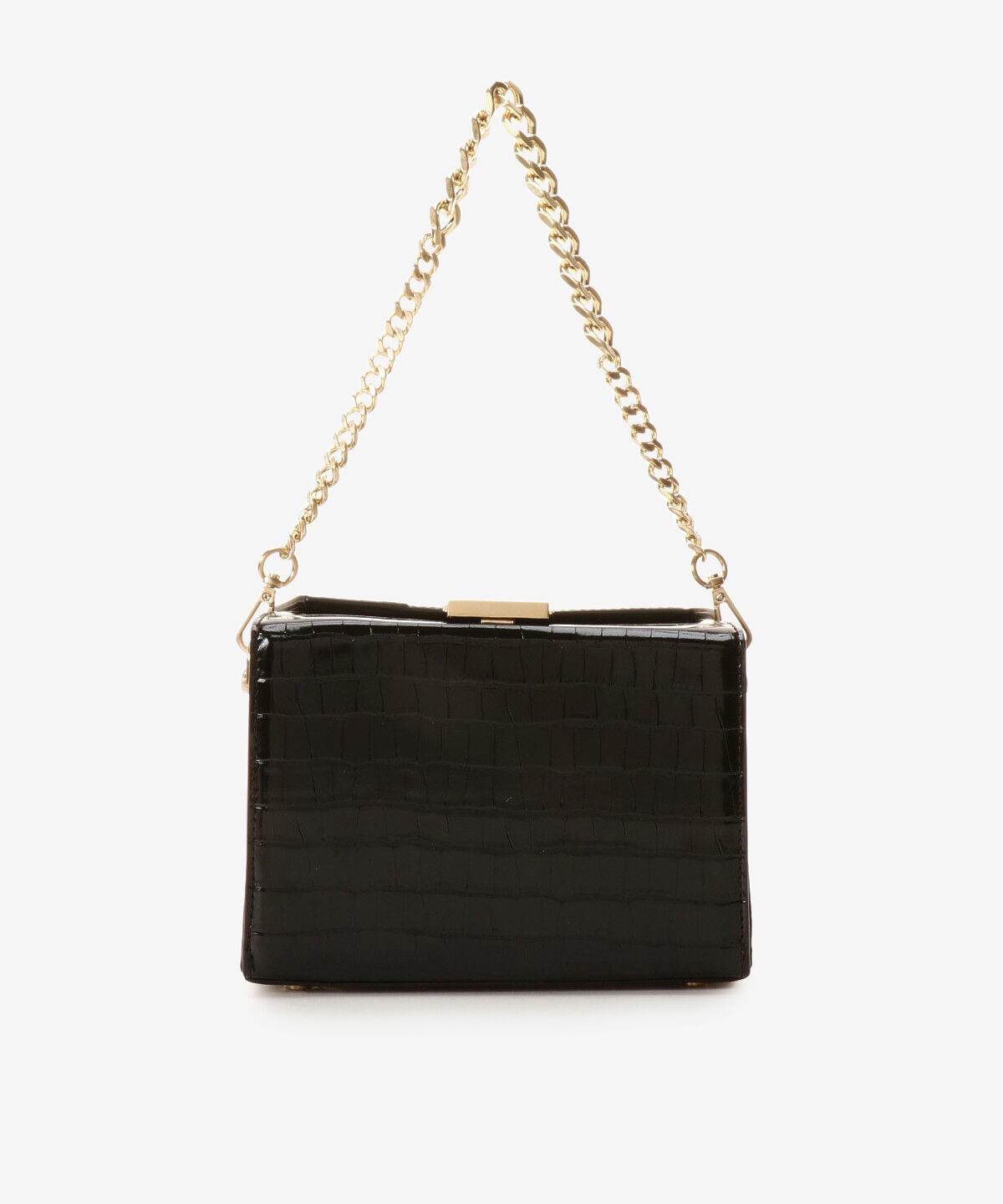 Samantha Vega「クロコ調スクエアバッグ」|ショルダー・メッセンジャー|