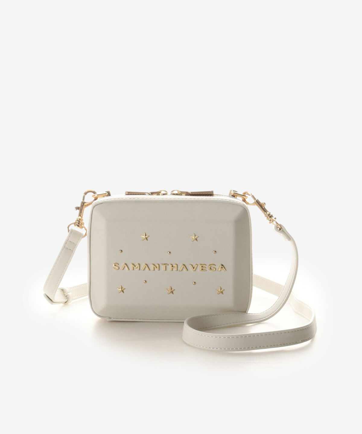 Samantha Vega「ナノスクエアスターストーンショルダーバッグ」|ショルダー・メッセンジャー|ホワイト