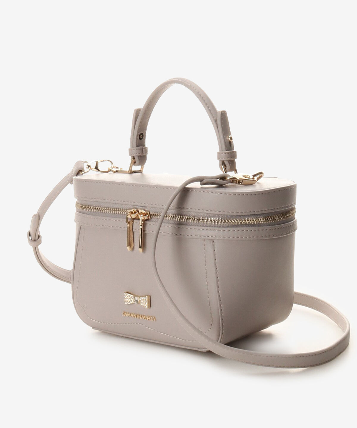 Samantha Vega「ビジューリボンバニティバック」|ハンドバッグ|