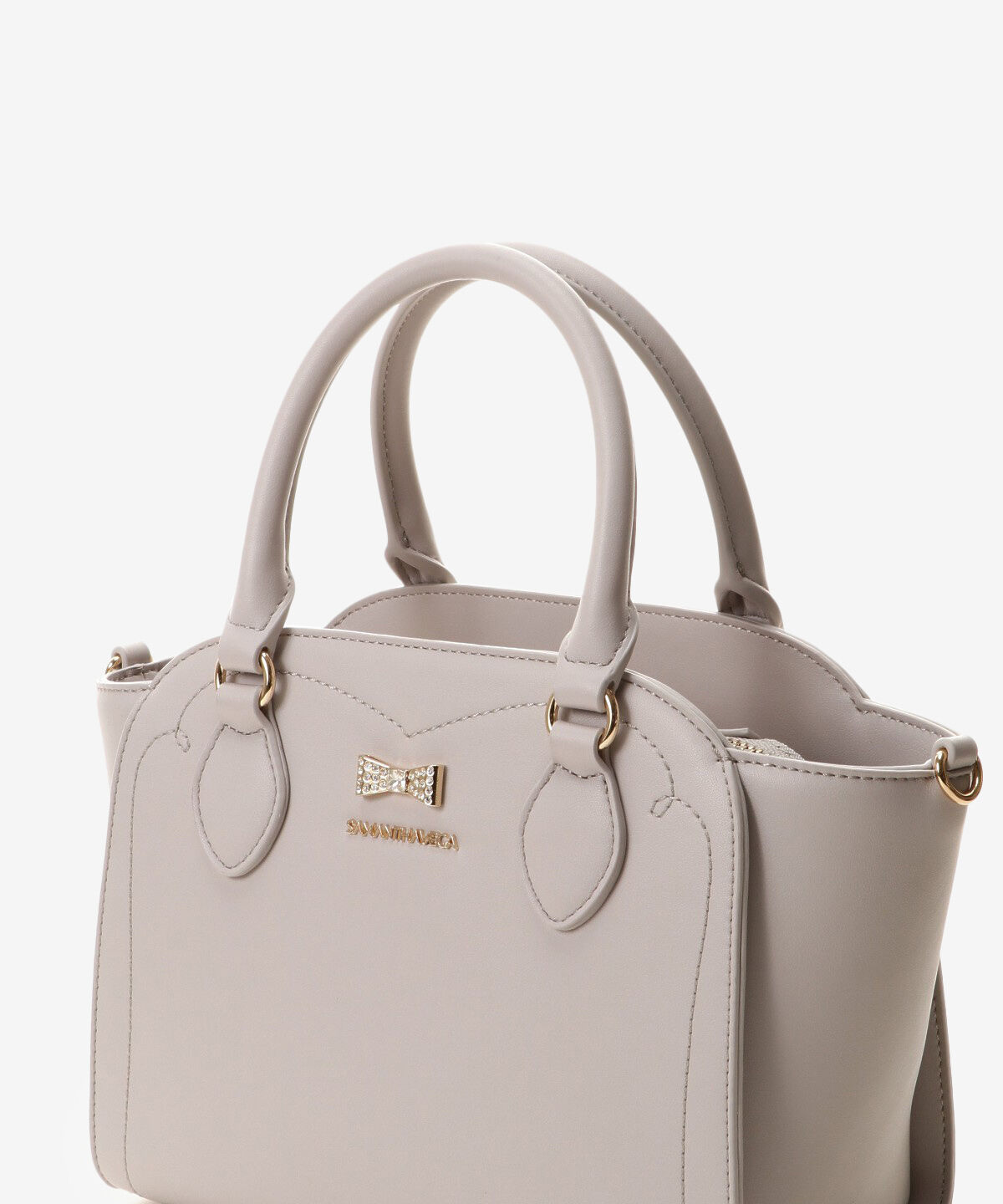 Samantha Vega「ビジューリボントートバッグ」|ハンドバッグ|