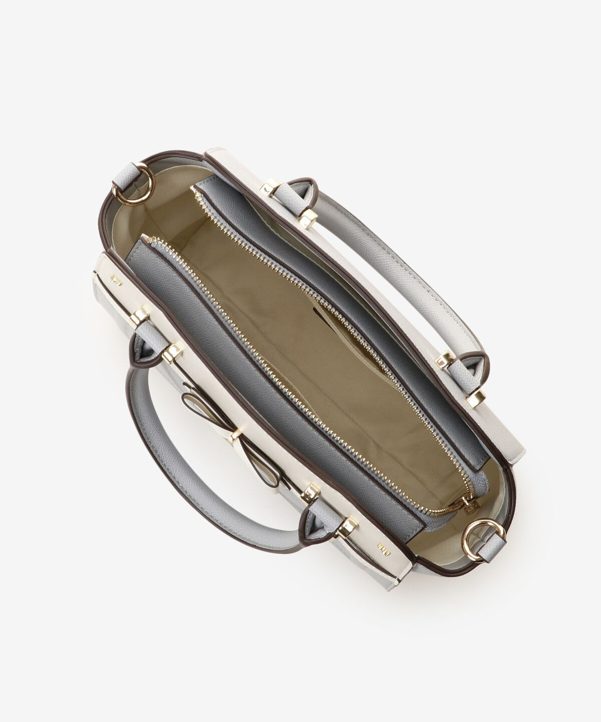 Samantha Vega「バイカラーアクセントリボントートバッグ」|ハンドバッグ|