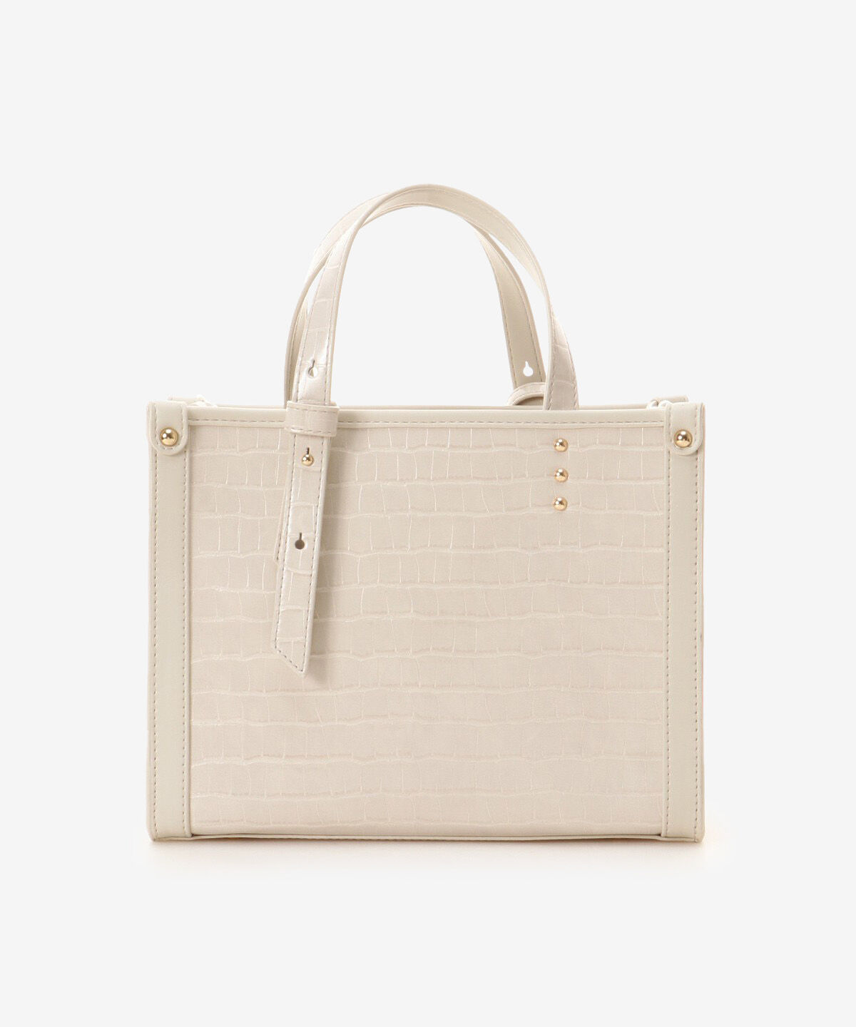 Samantha Vega「クロコ調シンプル横型ハンドバッグ」|ハンドバッグ|