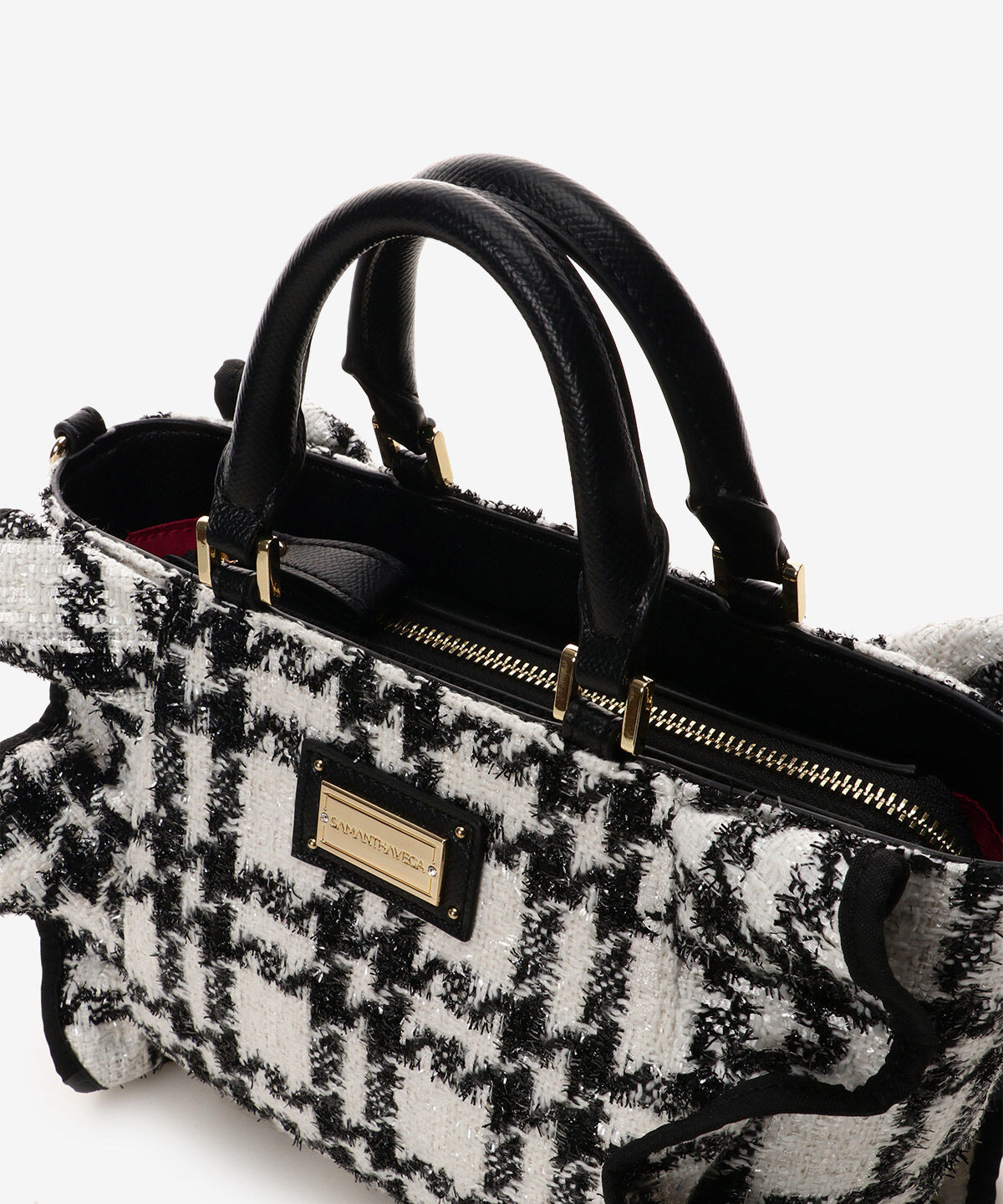 Samantha Vega「ツイードフリルハンドバッグ（小）」|ハンドバッグ|