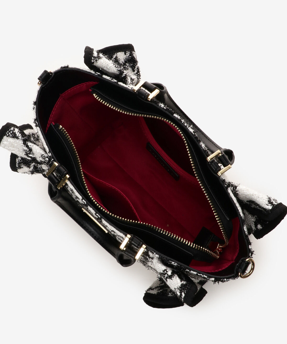 Samantha Vega「ツイードフリルハンドバッグ（小）」|ハンドバッグ|