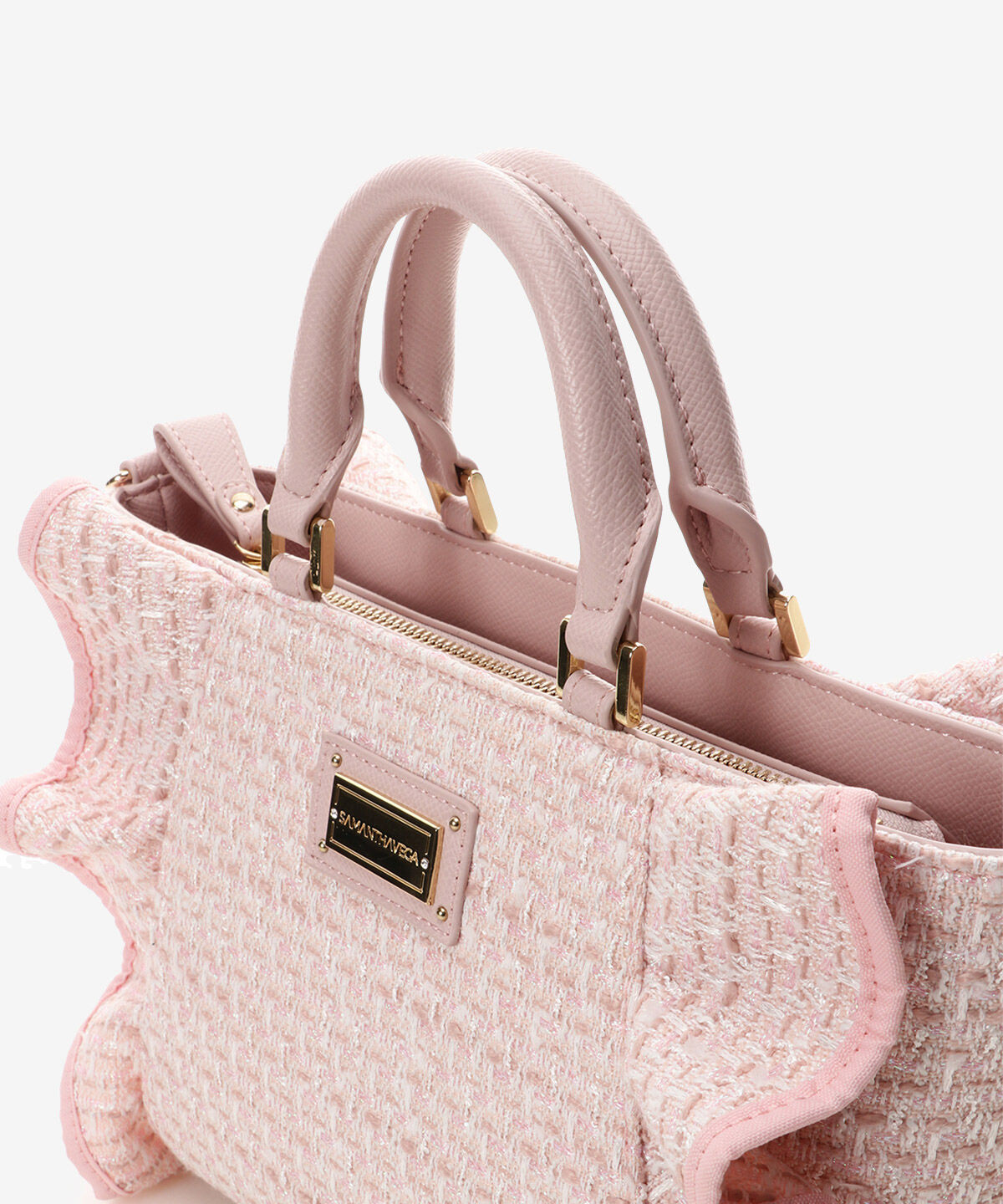 Samantha Vega「ツイードフリルハンドバッグ（小）」|ハンドバッグ|