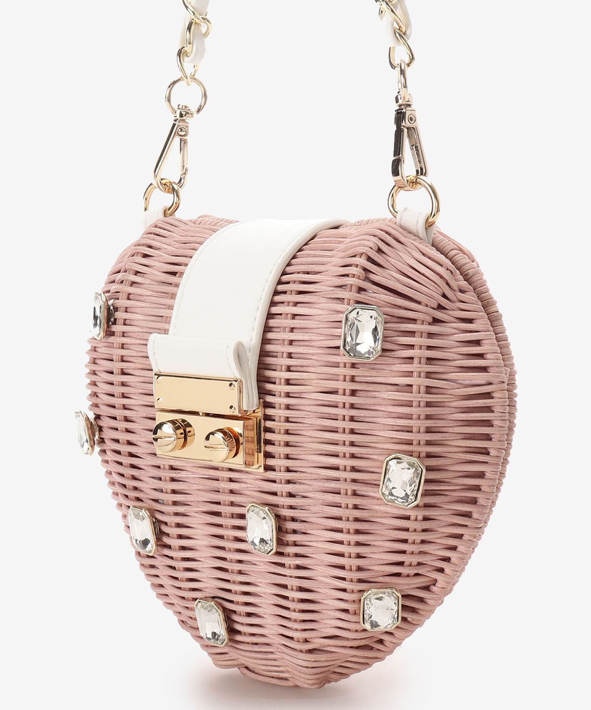 Samantha Vega「ジュエリーハート型ショルダーかごバッグ」|ショルダー・メッセンジャー|