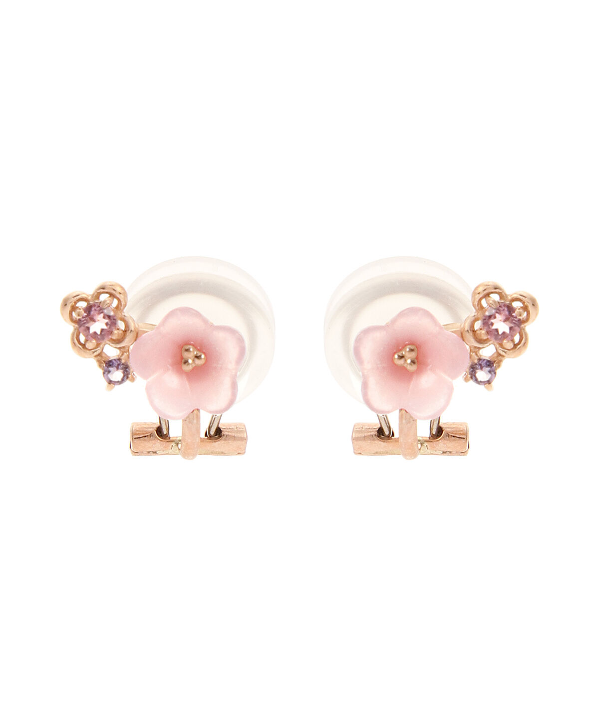 Samantha Tiara「ピンクフラワー イヤリング」|イヤリング|K10 PG