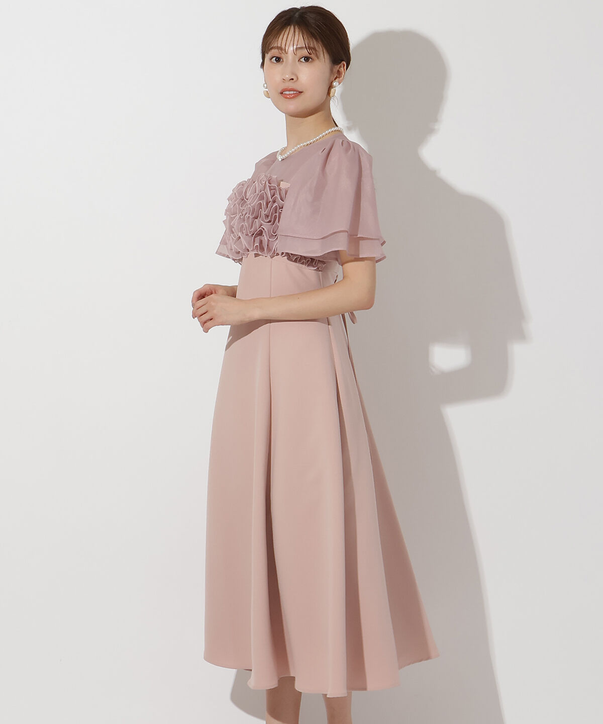 アンドクチュール「チュールフリルドレス」|ドレス|