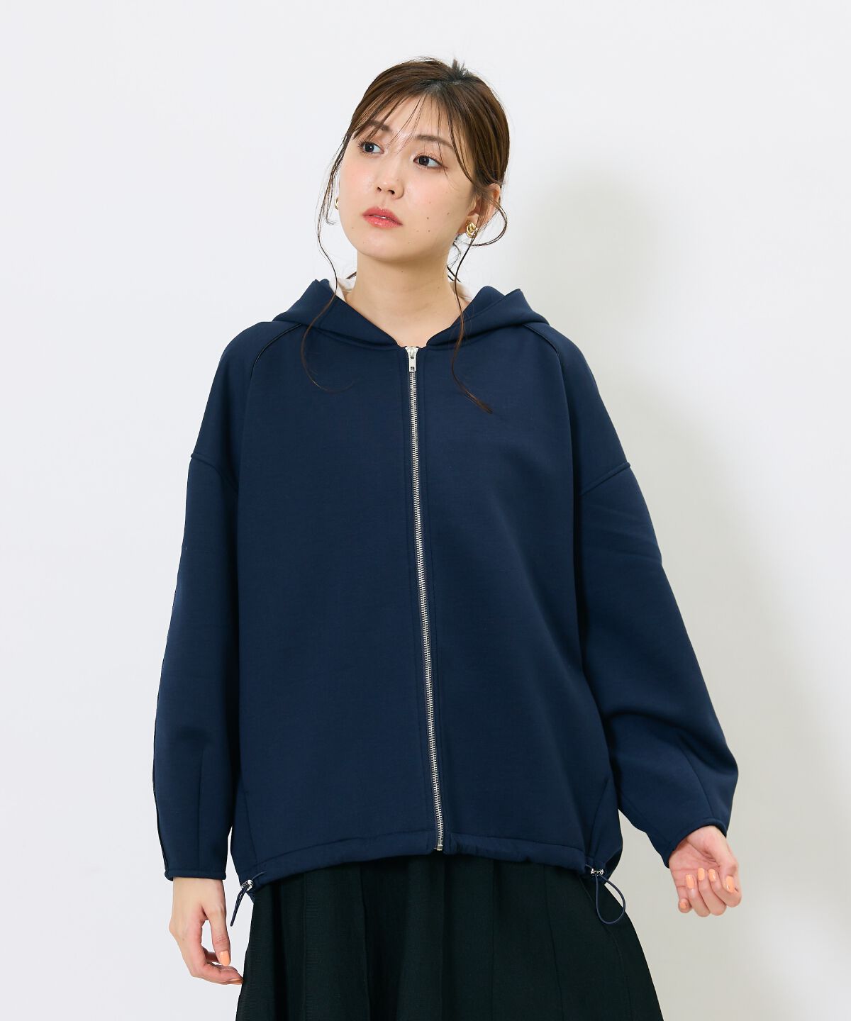 アンドクチュール「ダンボールポンチフーディーブルゾン」|ブルゾン・スタジャン|