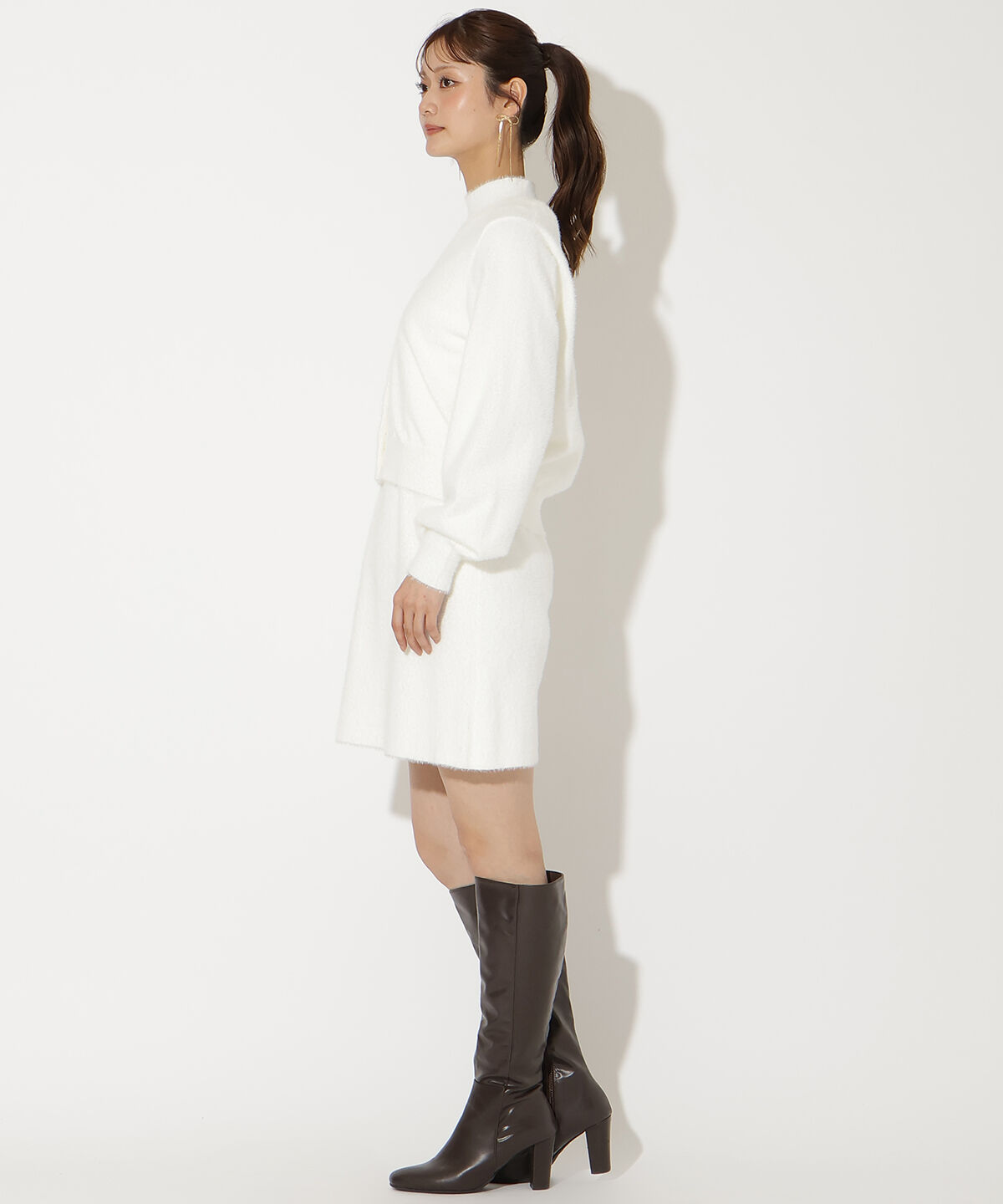 アンドクチュール「ラメフェザーニットアンサンブル」|ワンピース|