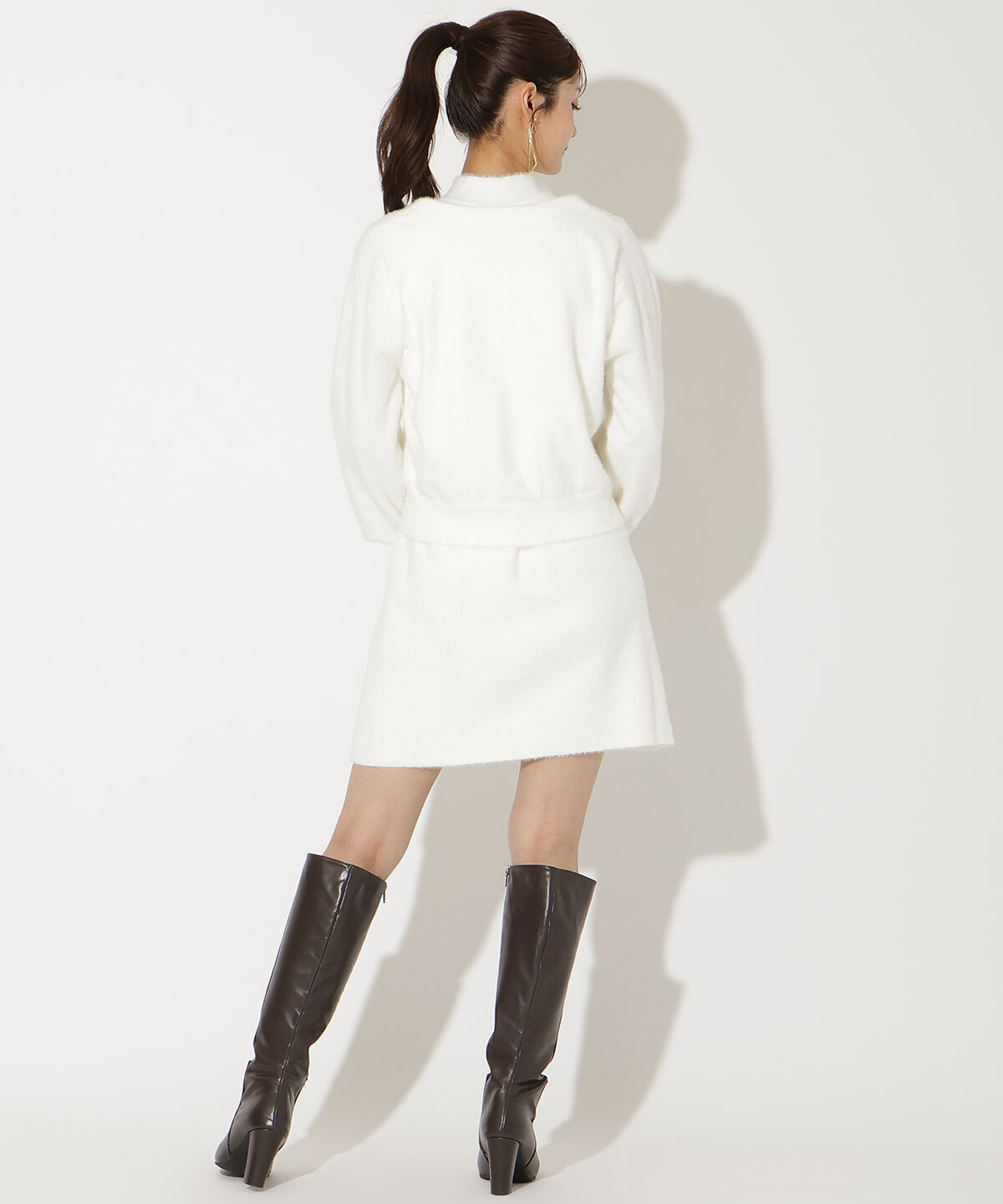 アンドクチュール「ラメフェザーニットアンサンブル」|ワンピース|