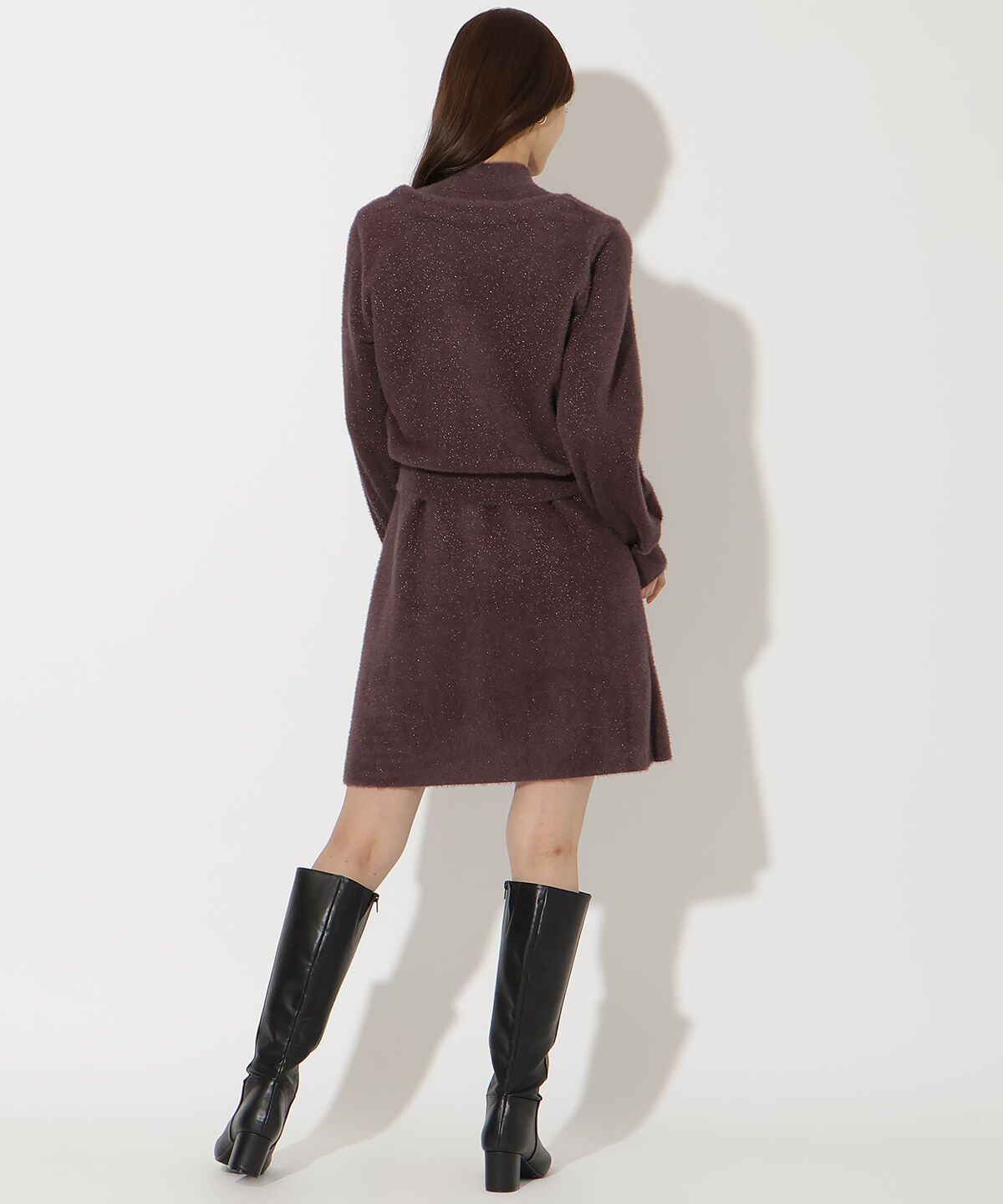 アンドクチュール「ラメフェザーニットアンサンブル」|ワンピース|