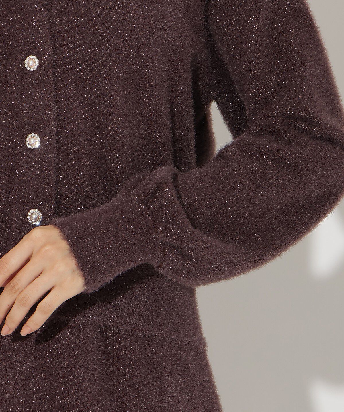 アンドクチュール「ラメフェザーニットアンサンブル」|ワンピース|